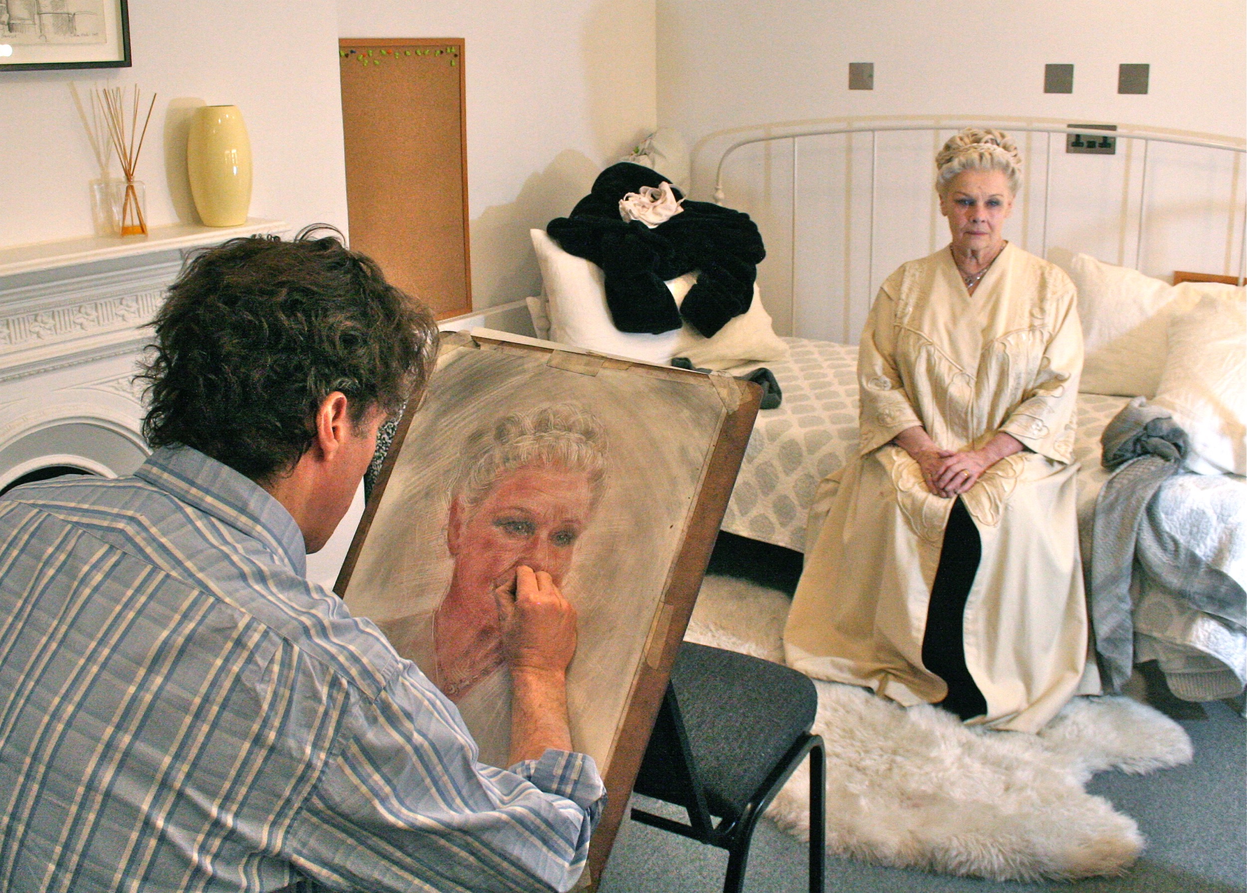 Alexander Newley Sketching Dame Judi
