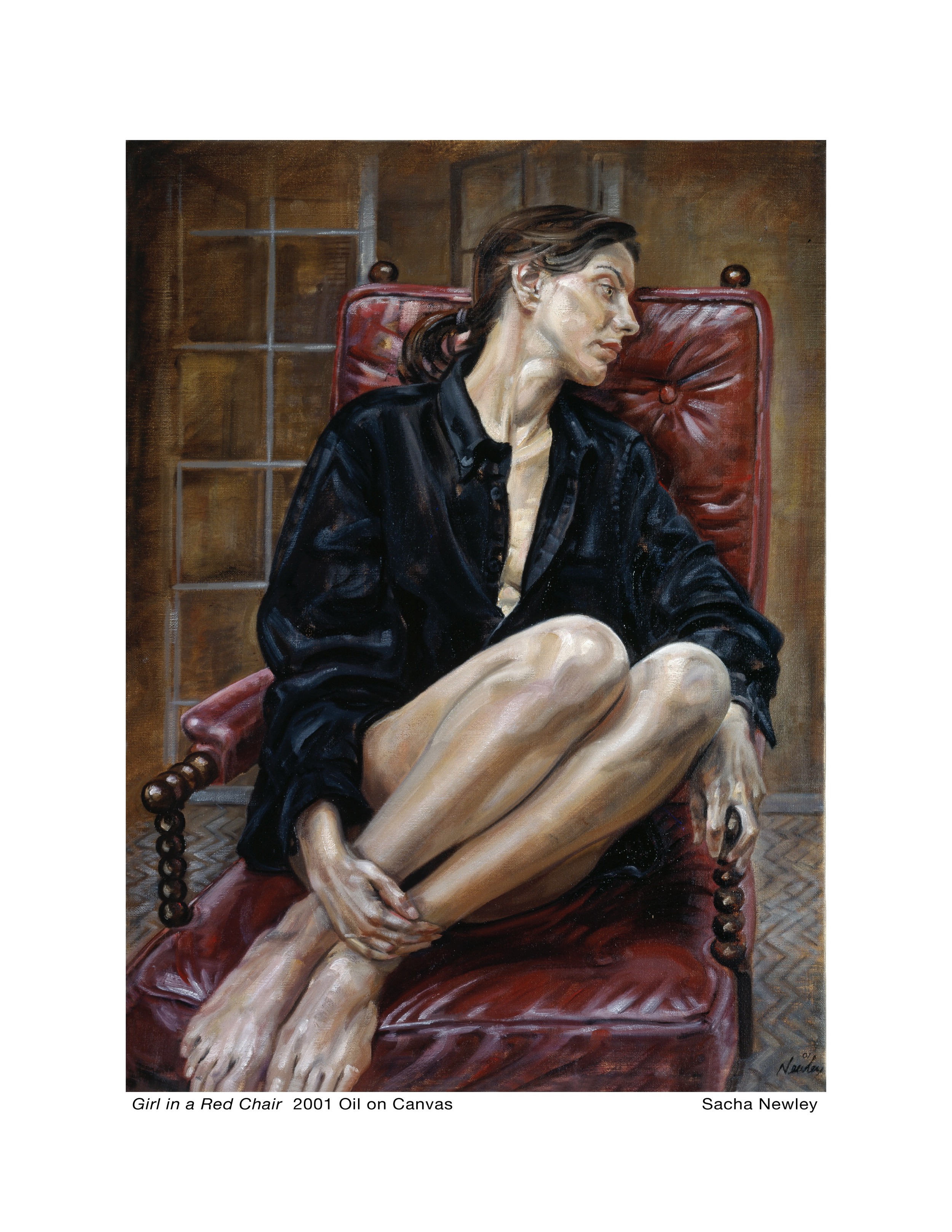 painting-alexander-newley-Girl-In-A-Red-Chair