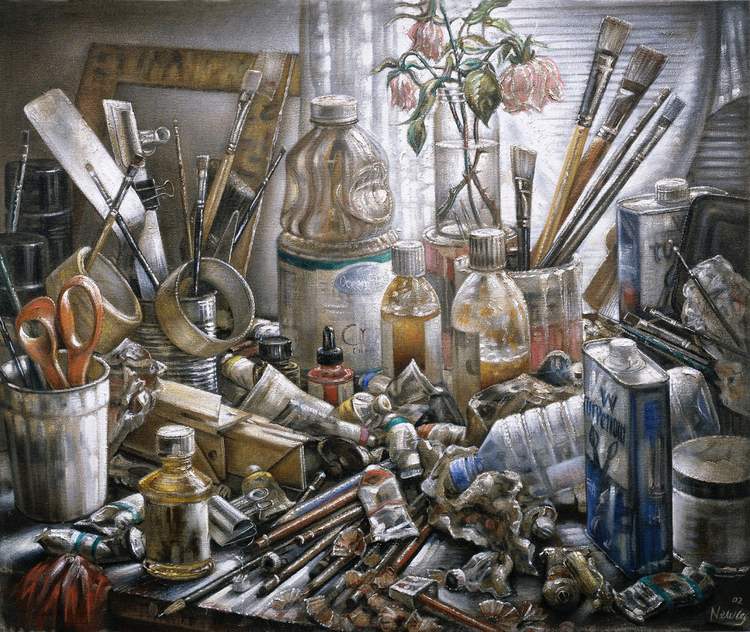 painting alexander newley Painter-s Table
